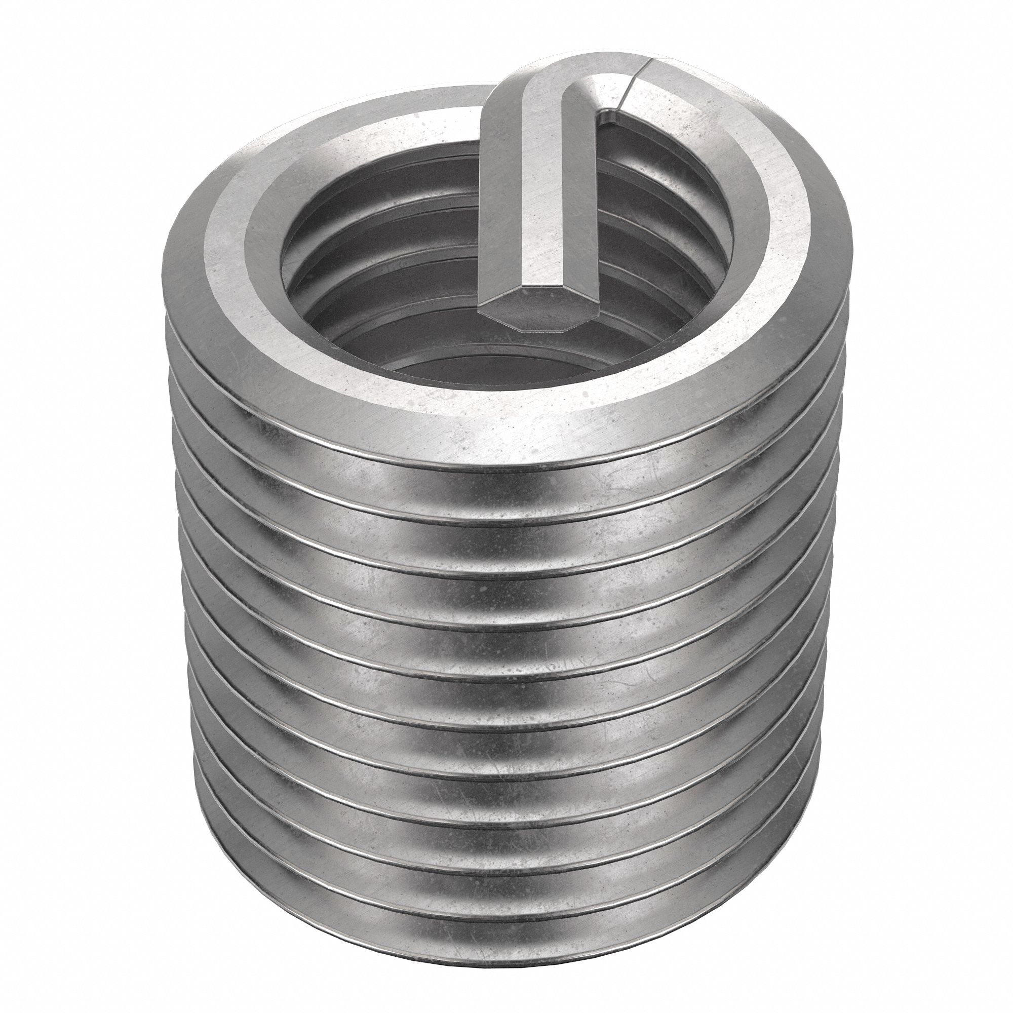 Helical Insert: Tanged Tang Style, Free-Running, 1 1/8"-7 Thread Size, Plain, Plain