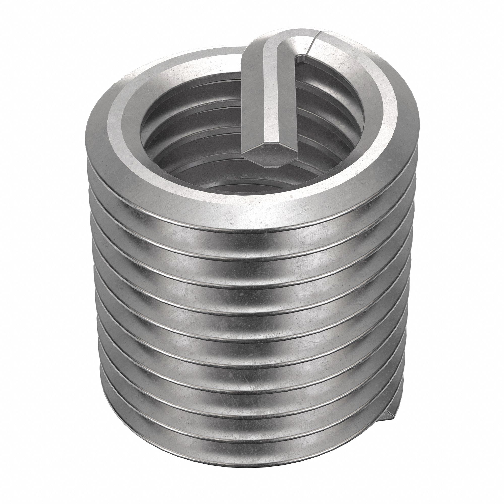 Helical Insert: Tanged Tang Style, Free-Running, 5/16"-24 Thread Size, Plain, 10 PK