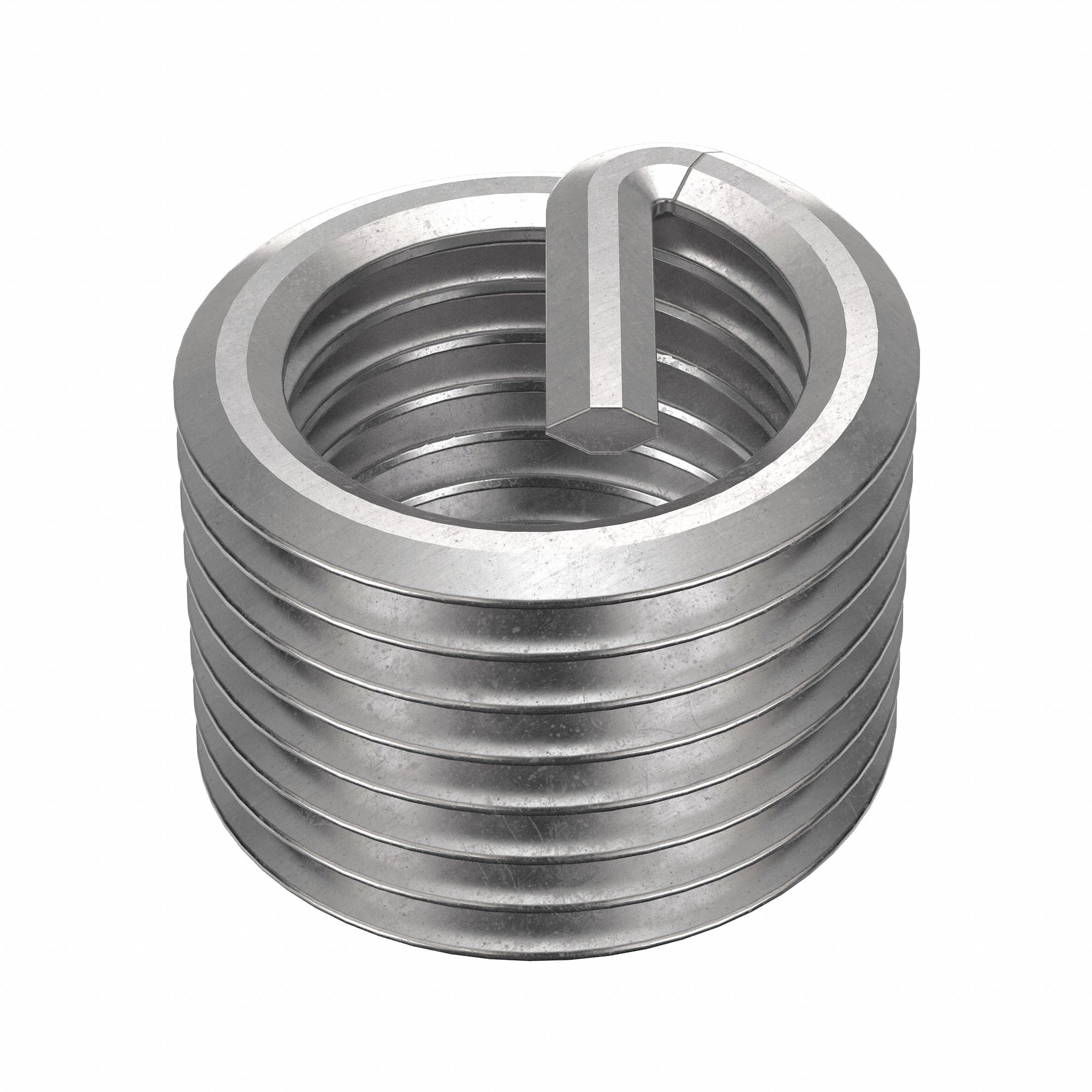 Helical Insert: Tanged Tang Style, Free-Running, 3/8"-24 Thread Size, Plain, 10 PK