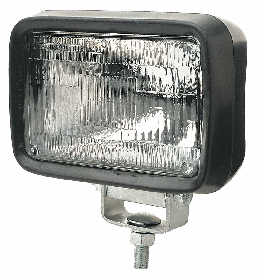 FEDERAL SIGNAL Work Light, Rectangular, Halogen, 6" H 5UVL3325541 Grainger