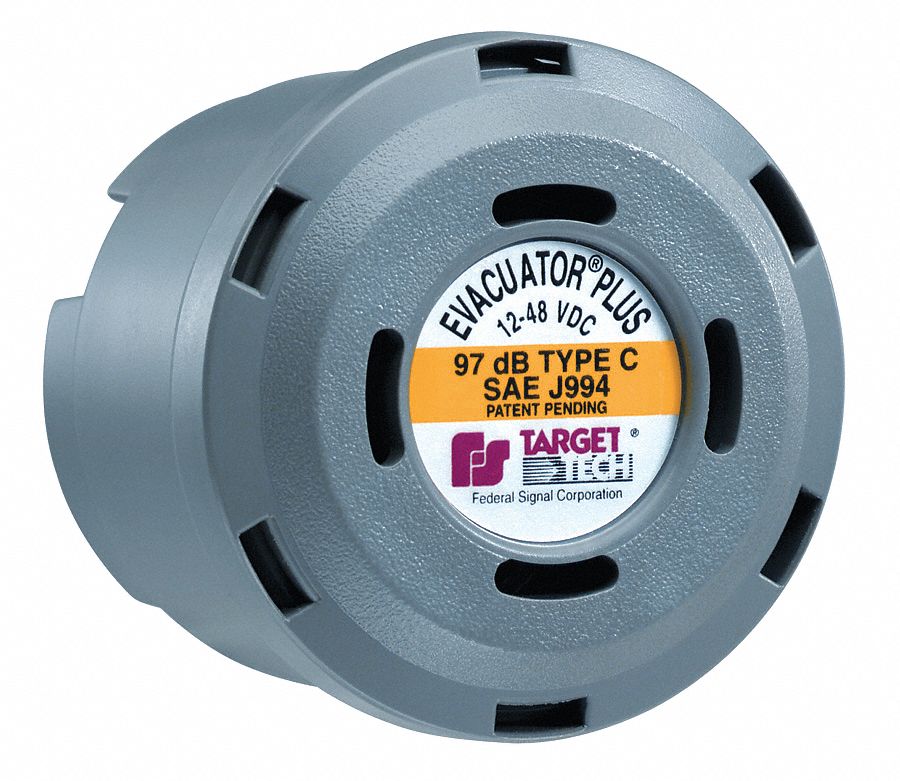 Back Up Alarm, 97dB, 3 In. Dual Function