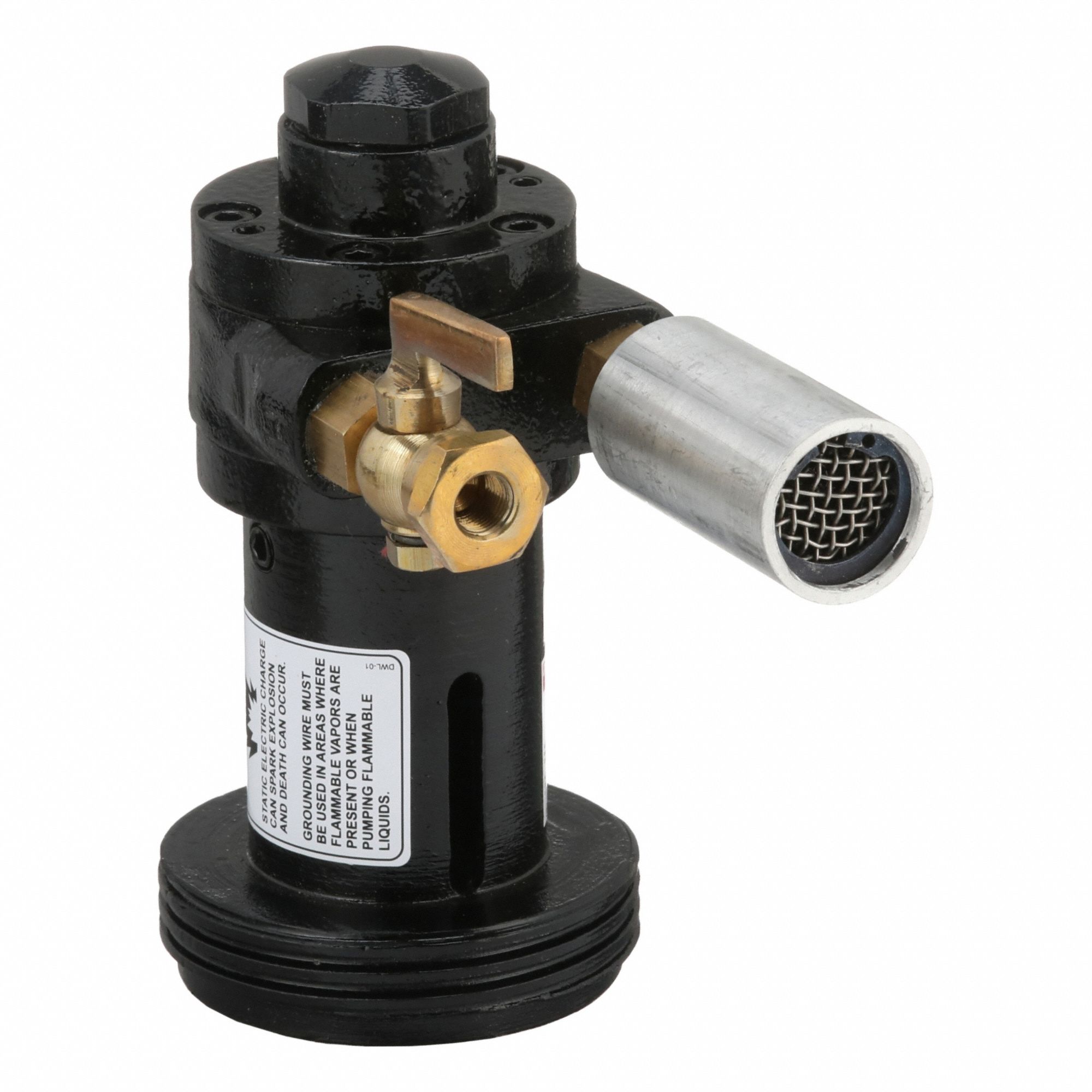 Pneumatic Drum Pump Motor: Air, 3/4 hp HP, 15 cfm Air Consumption, 1/8 in FNPT, Cast Iron