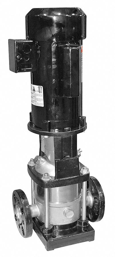 Booster Pump: 1 hp, Single Phase, 115/230V AC, 16 gpm Best Efficiency Flow, 66 psi Shut Off