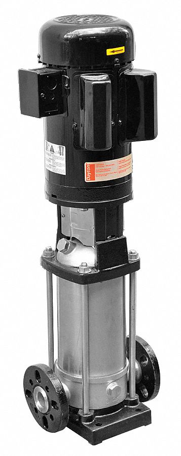 Booster Pump: 3 hp, Single Phase, 230V AC, 29 gpm Best Efficiency Flow, 127 psi Shut Off