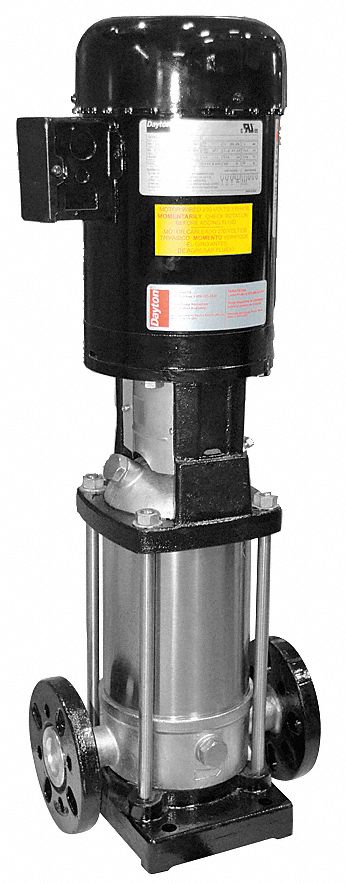 Booster Pump: 2 hp, Three Phase, 230/460V AC, 15 gpm Best Efficiency Flow, 148 psi Shut Off