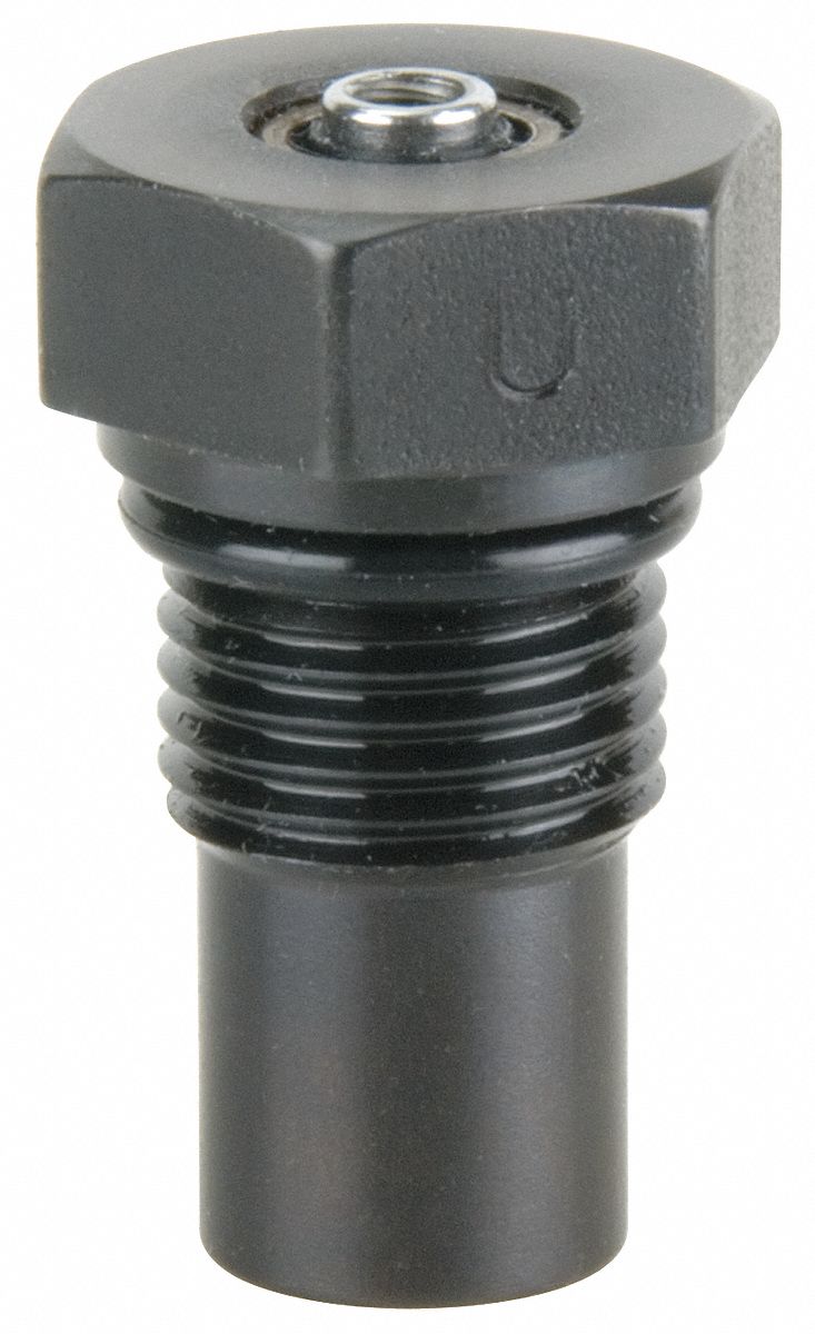 Threaded Body Hydraulic Cylinder: 380 lbf Push Capacity @ 5000 psi, 1/4 in Stroke Lg