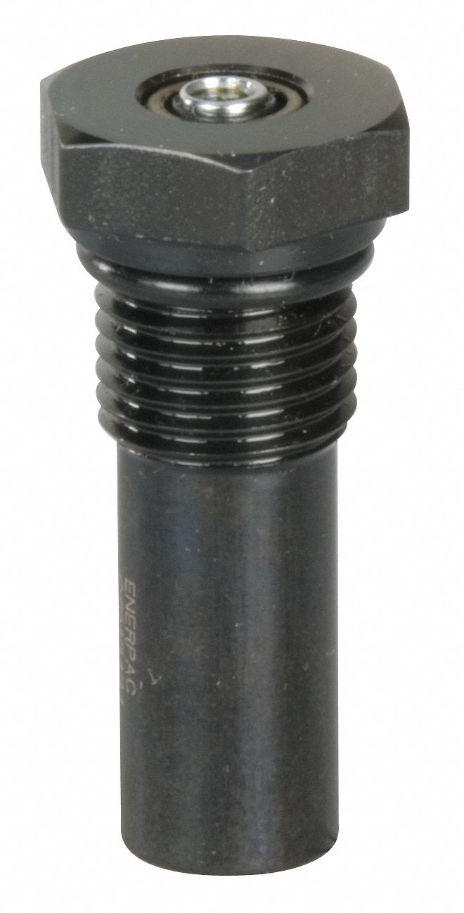 Threaded Body Hydraulic Cylinder: 380 lbf Push Capacity @ 5000 psi, 1/2 in Stroke Lg