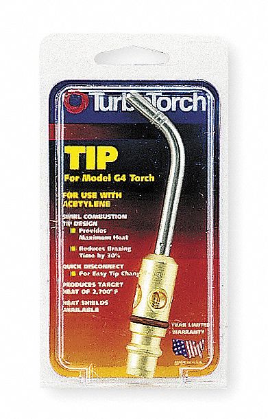 HAND TORCH TIP, SWIRL FLAME, EXTERNAL LIGHTER, FOR G-4/PLF-A5, 3/16 IN, AIR/ACETYLENE