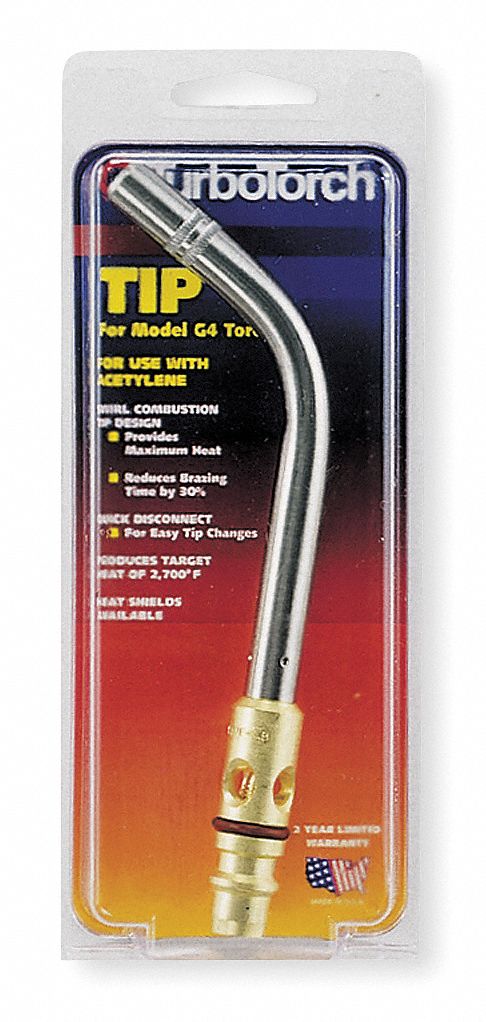 HAND TORCH TIP, SWIRL FLAME, EXTERNAL LIGHTER, FOR G-4/PLF-A5, 7/16 IN, AIR/ACETYLENE