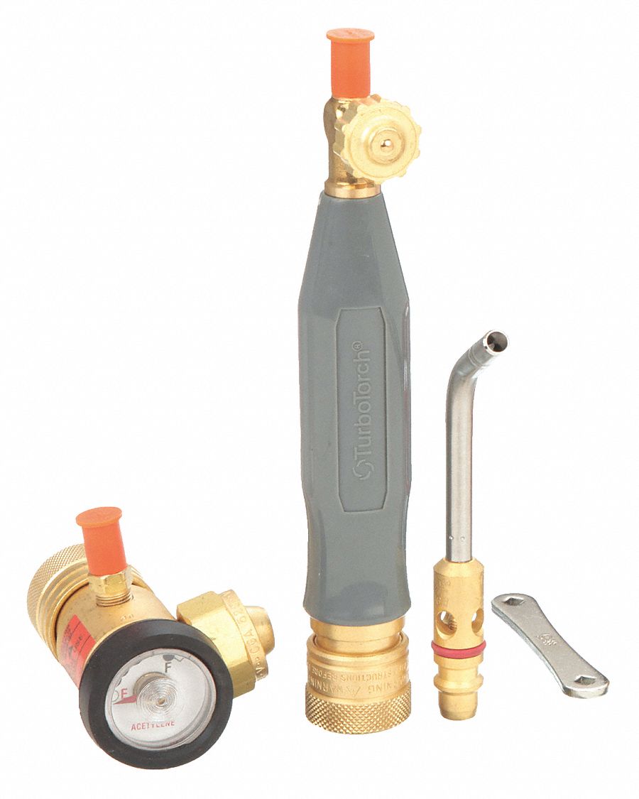 AIR/ACETYLENE EXTREME X-5B TORCH KIT, WITH REGULATOR/HANDLE/HOSE/TIPS.