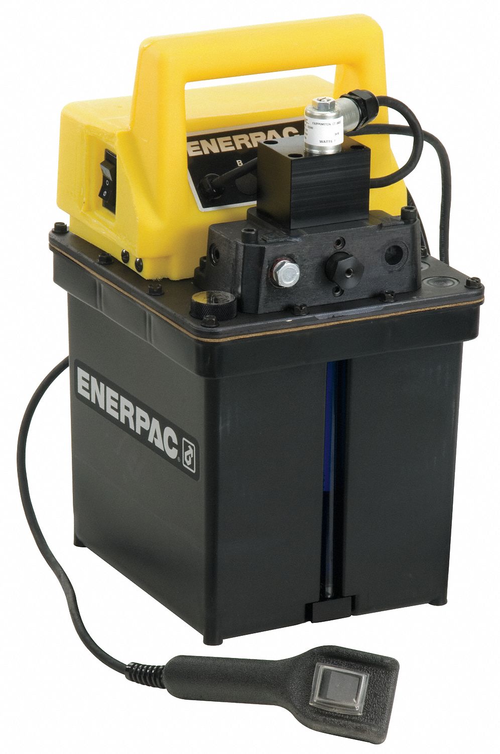 ENERPAC Single Acting Hydraulic Electric Pump with Dump Control Valve