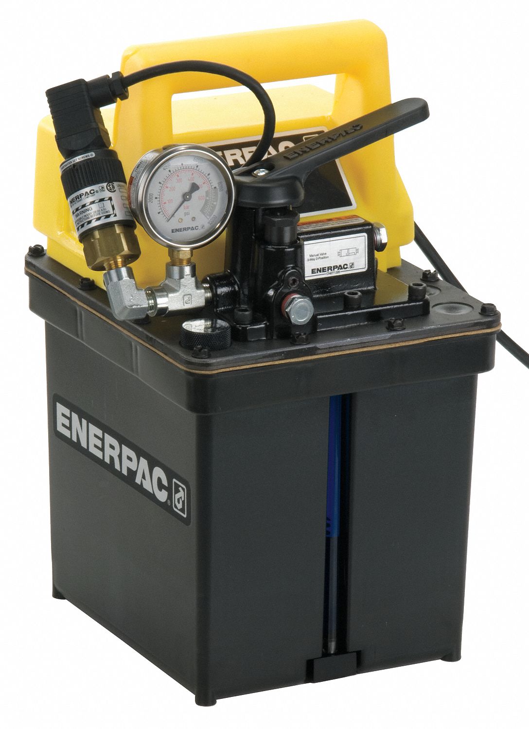 ENERPAC Single Acting Hydraulic Electric Pump with Manual 2 Position 3