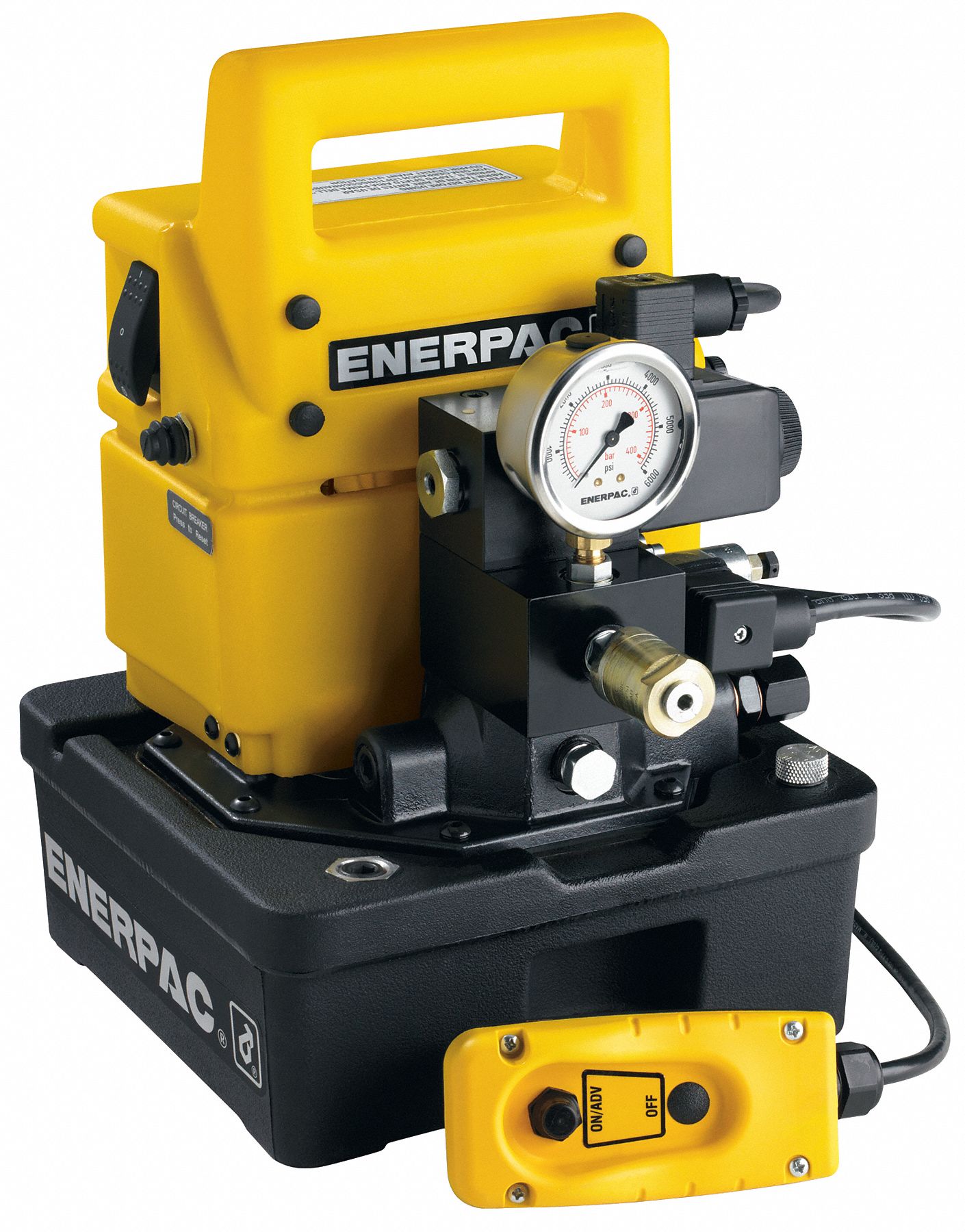 Enerpac Single Acting 1155 Reservoir Capacity Cu In Hydraulic Electric Pump 5uxc7