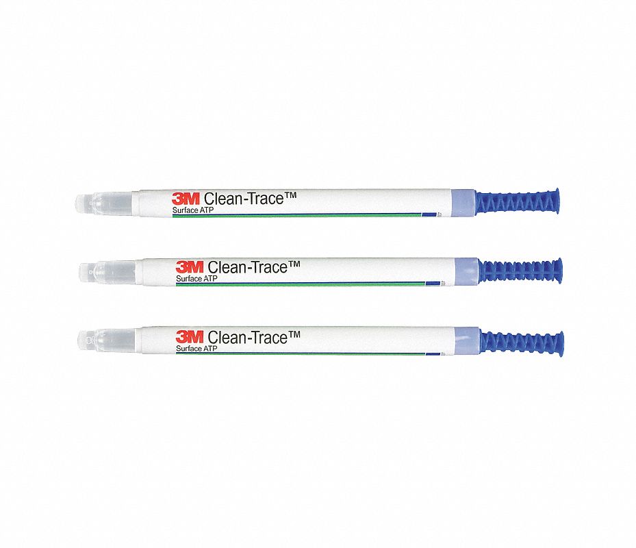 3M Hisopos ATP p/Superficie,55 a 79F,PQ100 Accesorios para Medidores