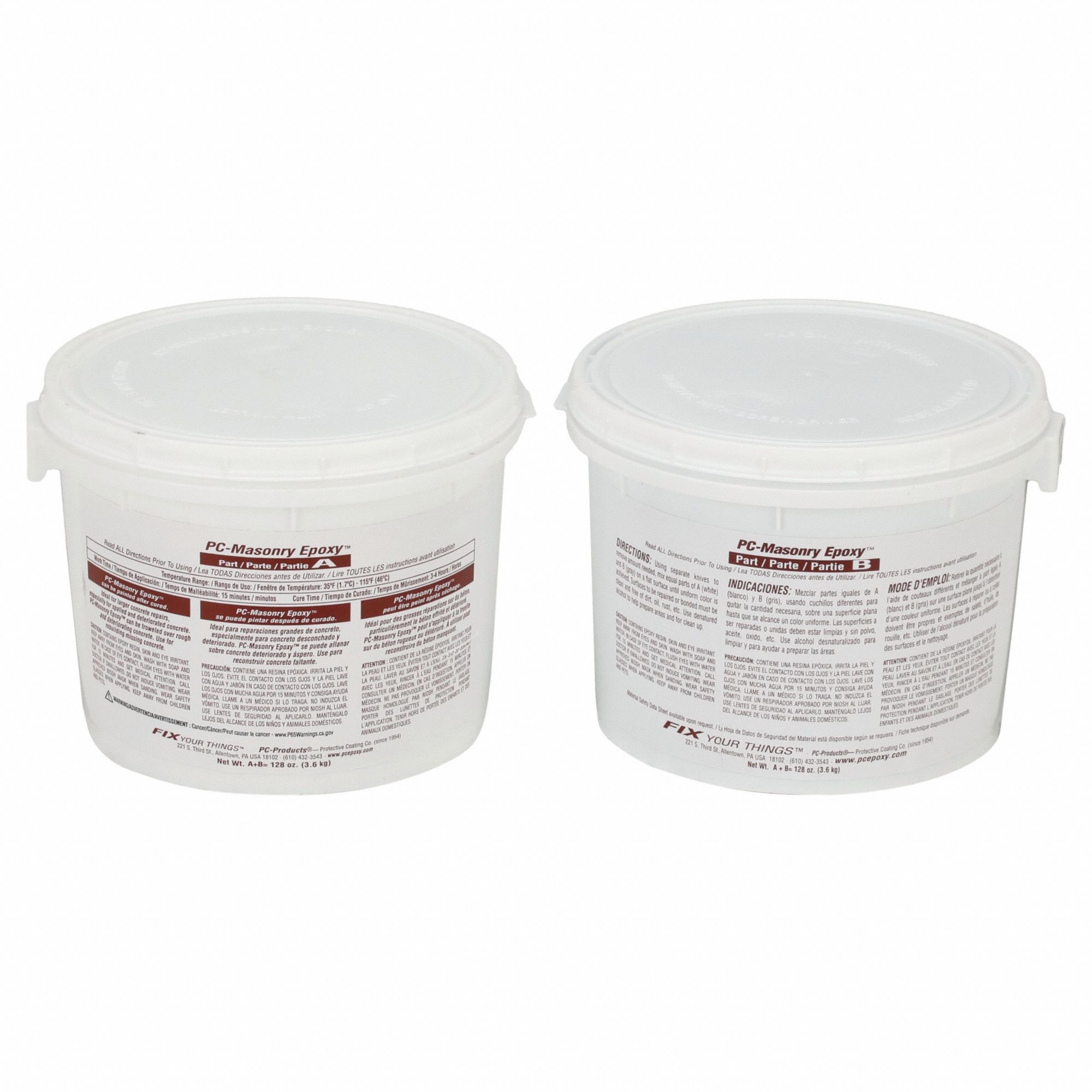 CONCRETE REPAIR COMPOUND, PC-CONCRETE, EPOXY, 8.5 LB, PAIL, GREY, ANTI-SKID