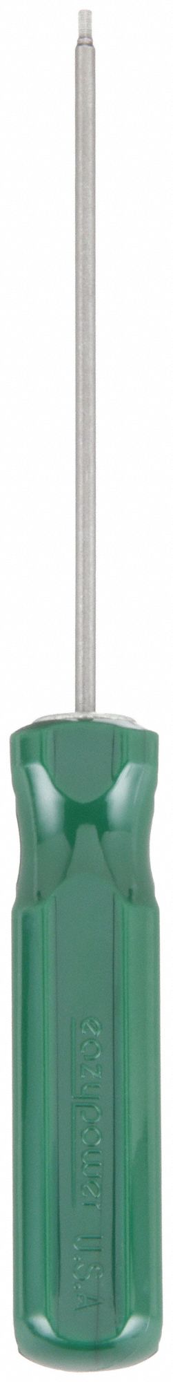 TAMPER RESISTANT HEX SCREWDRIVER, 3/32 IN TIP SIZE
