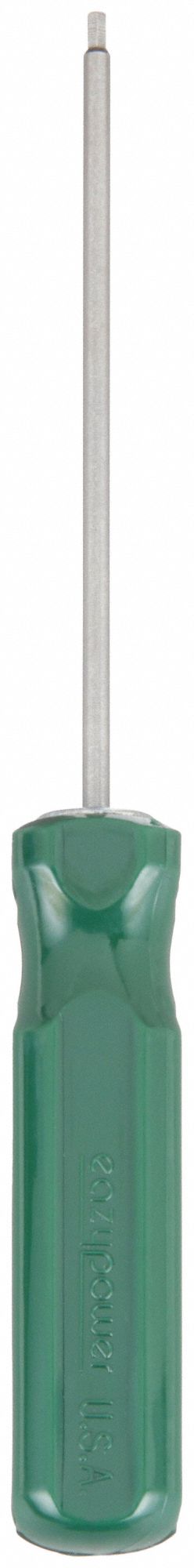 TAMPER RESISTANT HEX SCREWDRIVER, 7/64 IN TIP SIZE