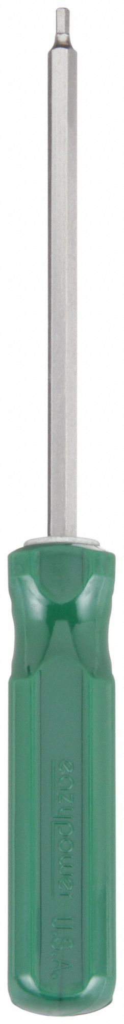TAMPER RESISTANT HEX SCREWDRIVER, 1/8 IN TIP SIZE