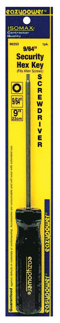 Eazypower Tamper Resist Screwdriver Tr Hex 9 64x5 Screwdrivers Wwg5uxw1 Grainger Canada