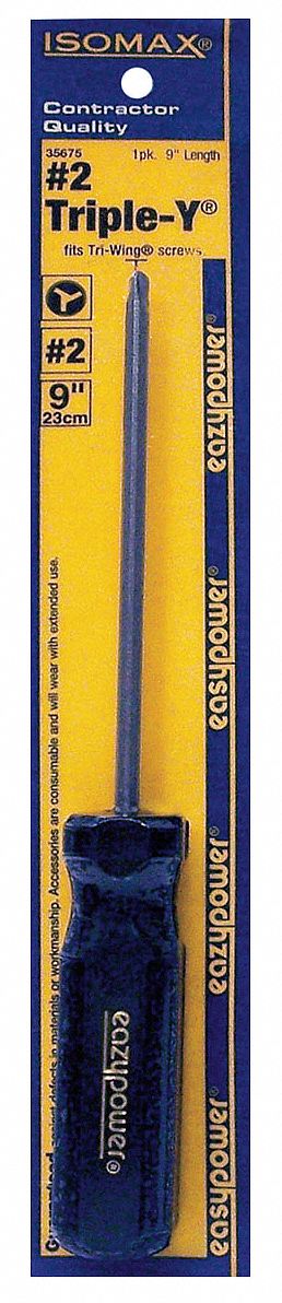 EAZYPOWER 35675 Screwdriver,TripleY(R),2x5",Round 83771356750 eBay