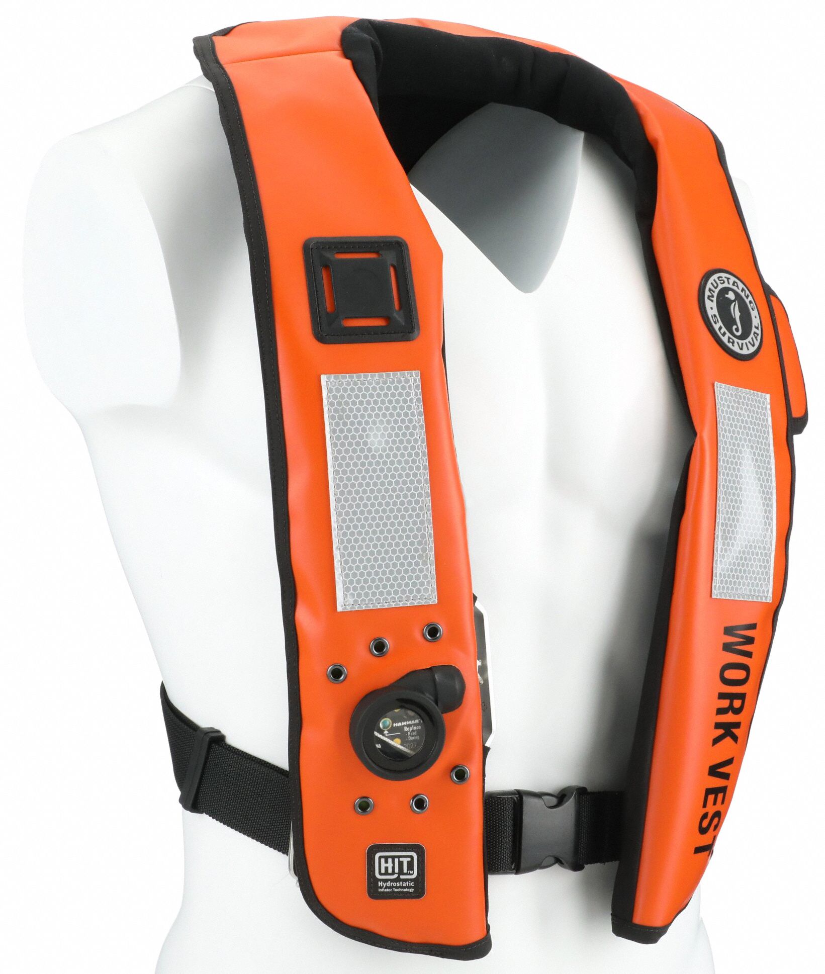 Buy Mustang Survival - HIT Inflatable Work Vest for Adults (Orange & Black  - One Size Fits All), Auto Hydrostatic, Enhanced Mobility and Reduced Heat  Stress, 35 lb. of Buoyancy Online at desertcartKUWAIT