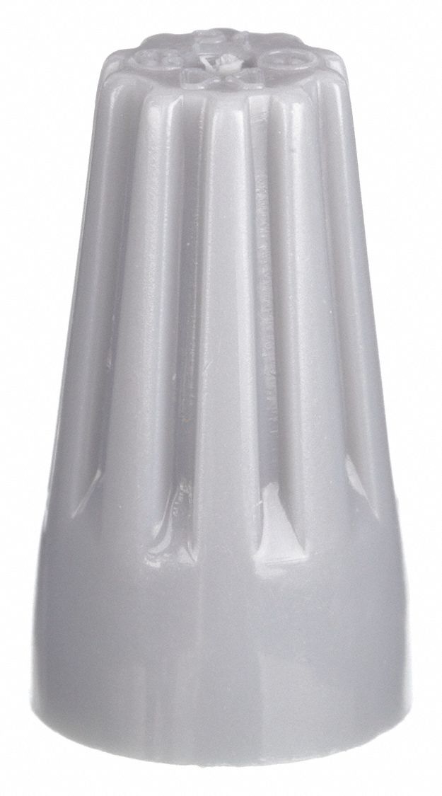 TWIST ON WIRE CONNECTOR, GREY, 100 PK