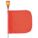 WARNING WHIP, HEAVY-DUTY FLAG, ORANGE, 5 FT OVERALL H, 11 IN FLAG H, 12 IN FLAG W, HEX BASE