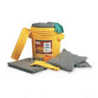 SPILL KIT, 16 GALLON ABSORBED PER KIT, GOGGLES/NITRILE GLOVES, OIL ONLY, YELLOW