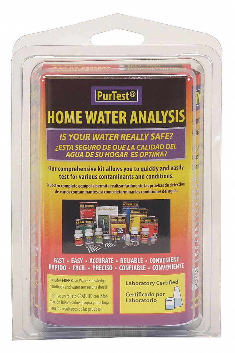 PURTEST Home Water Analysis Kit 5UZ8377777 Grainger