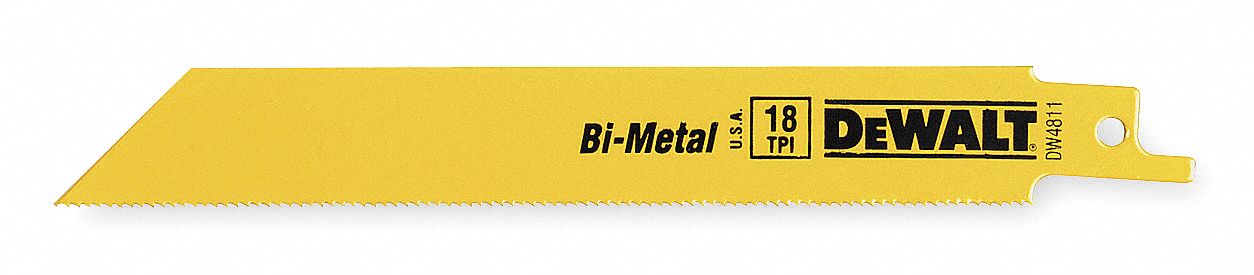 RECIPROCATING SAW BLADE,6 IN.,18 TPI