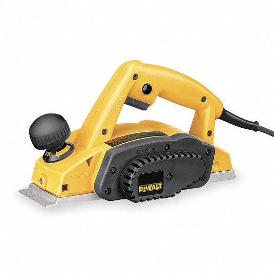 DEWALT Corded Hand Planer Flat 120V AC 7 A 3 1 4 in Blade Wd 1 8 in Cutting Dp 16 Dp Settings