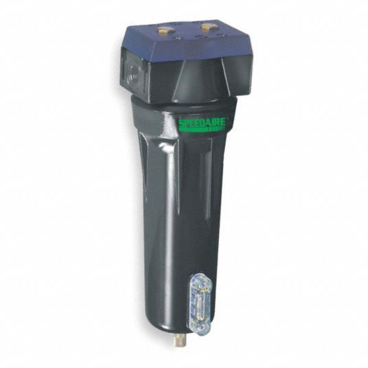 Speedaire 5VC89 12 In H 4-1/8 In W 5 CFM 2300 Cu Ft Cap Desiccant Air Dryer 