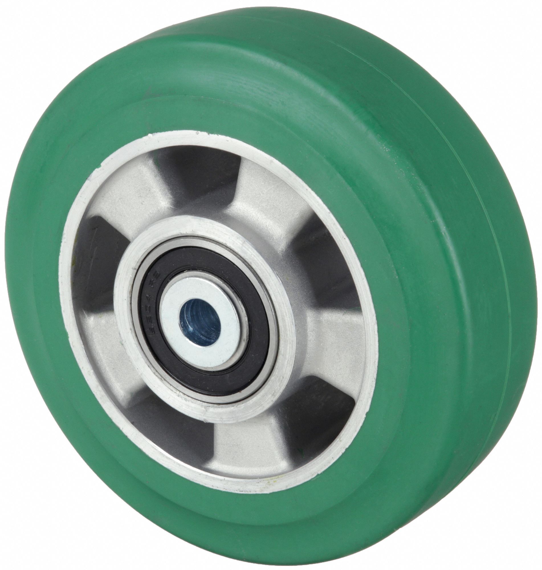 6 in Wheel Dia., 2 in Wheel Wd, Nonmarking Rubber Tread on Aluminum ...