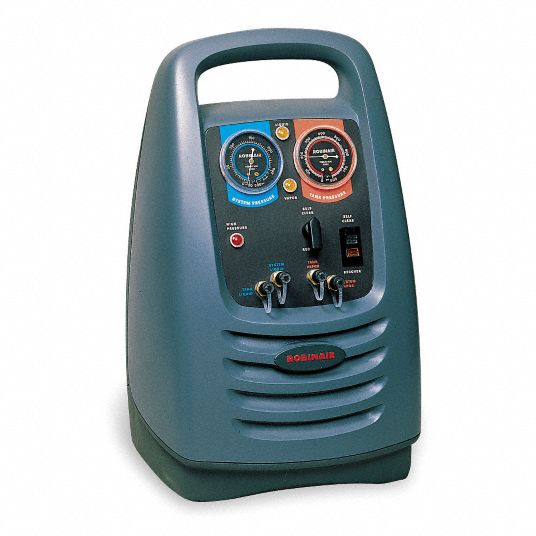Refrigerant Recovery Machine, 4-Port, NEMA 5-15p Male Plug, 1/4 in Male ...