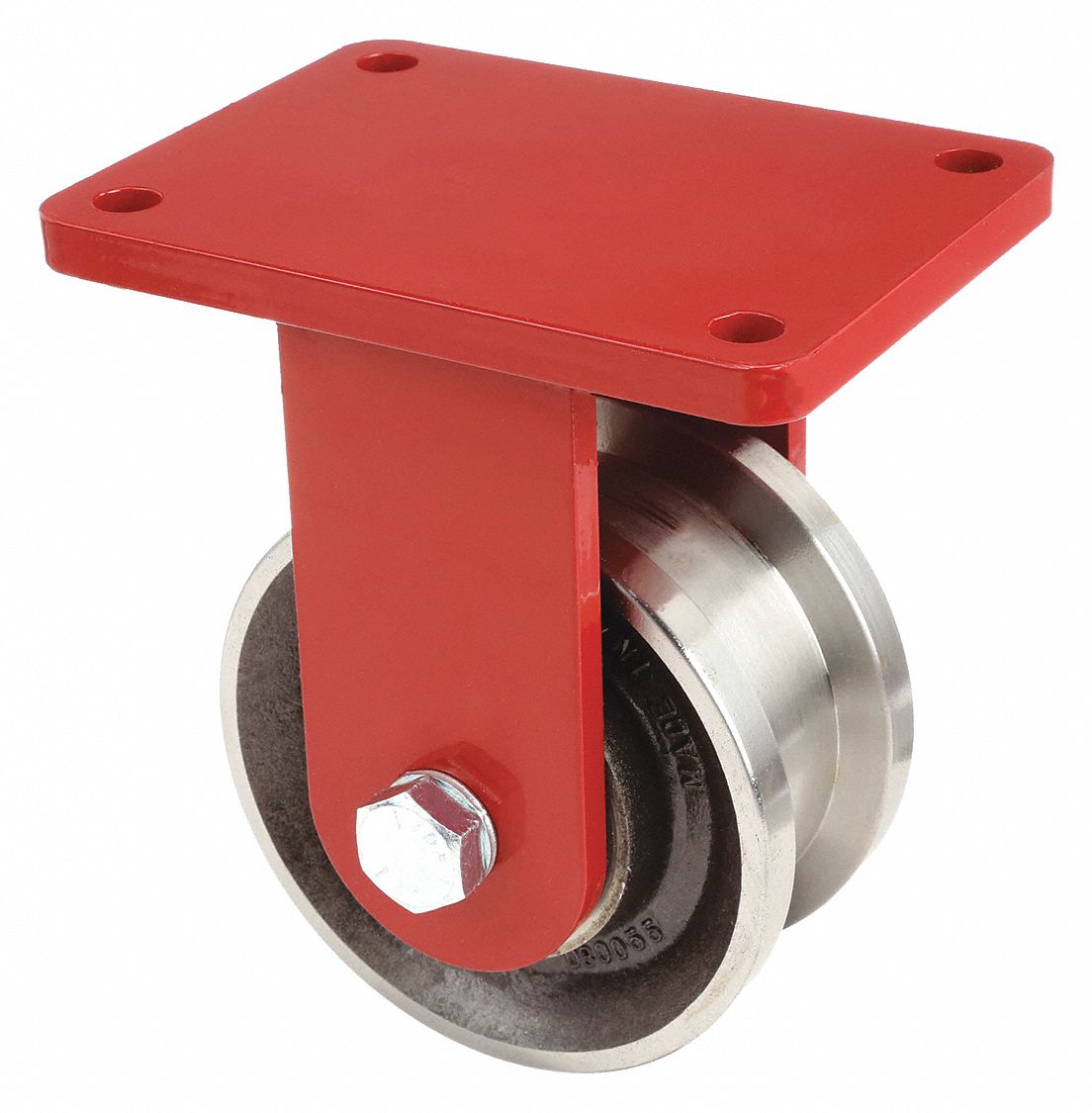 HAMILTON, 5 in Wheel Dia., 4200 lb, DualFlange TrackWheel Plate