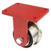 Extra-Heavy-Duty Single-Flange Track-Wheel Plate Casters