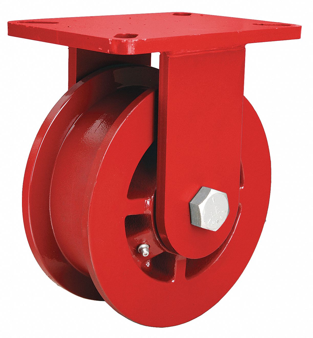 HAMILTON DualFlange TrackWheel Plate Caster 6 in Wheel Dia., 2500 lb