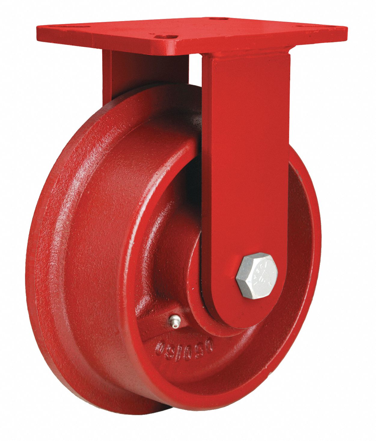 HAMILTON SingleFlange TrackWheel Plate Caster 8 in Wheel Dia., 3000