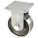 STANDARD PLATE CASTER, 10 IN WHEEL DIA, 18,000 LB, 13 IN MOUNTING H, RIGID CASTER, STEEL