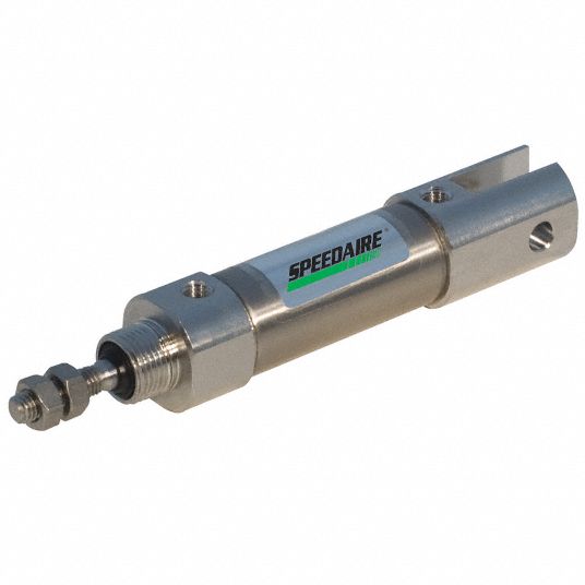 SPEEDAIRE Air Cylinder 10 mm Air Cylinder Bore Dia., 15 mm Stroke, M5