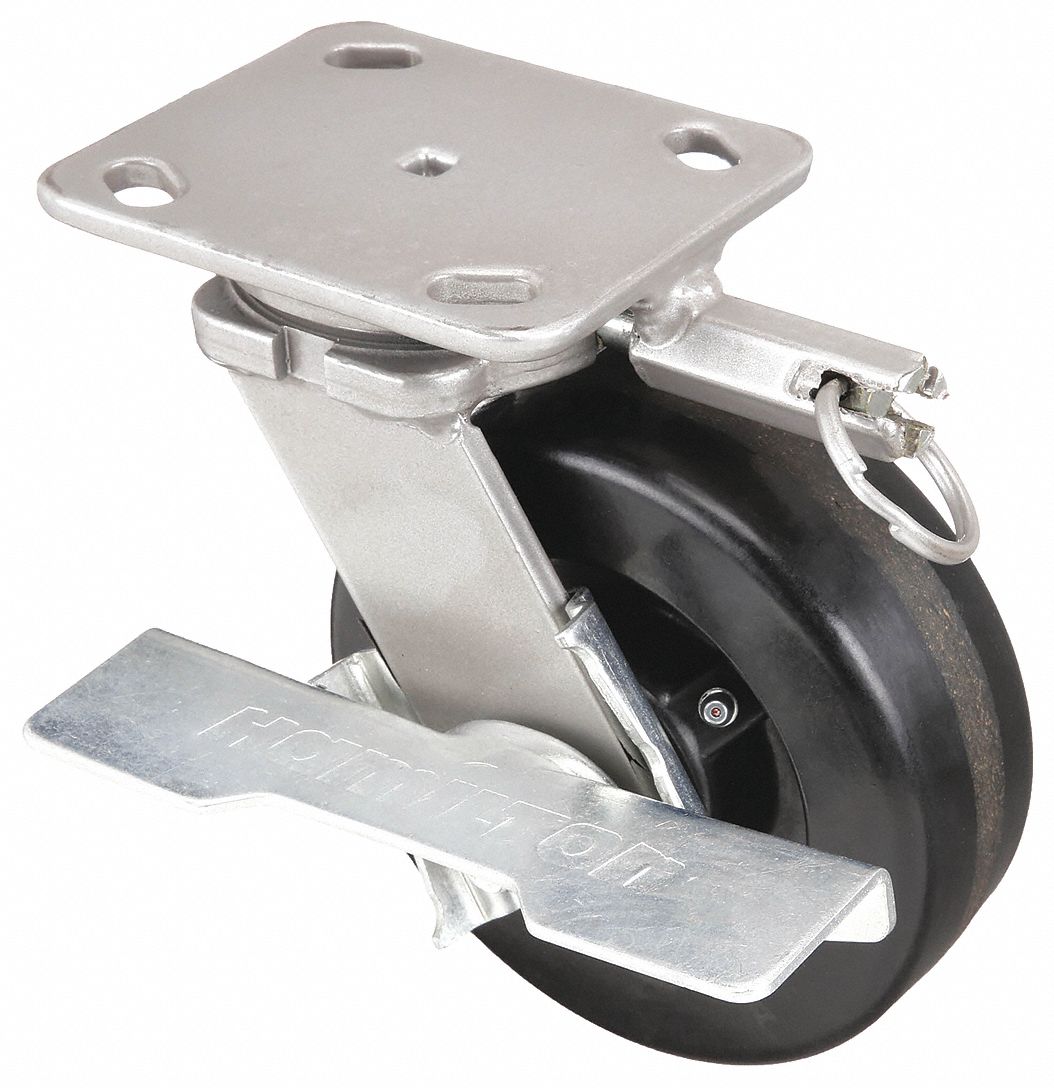 ROULETTE PIVOTANTE A/SERRURE ET FR