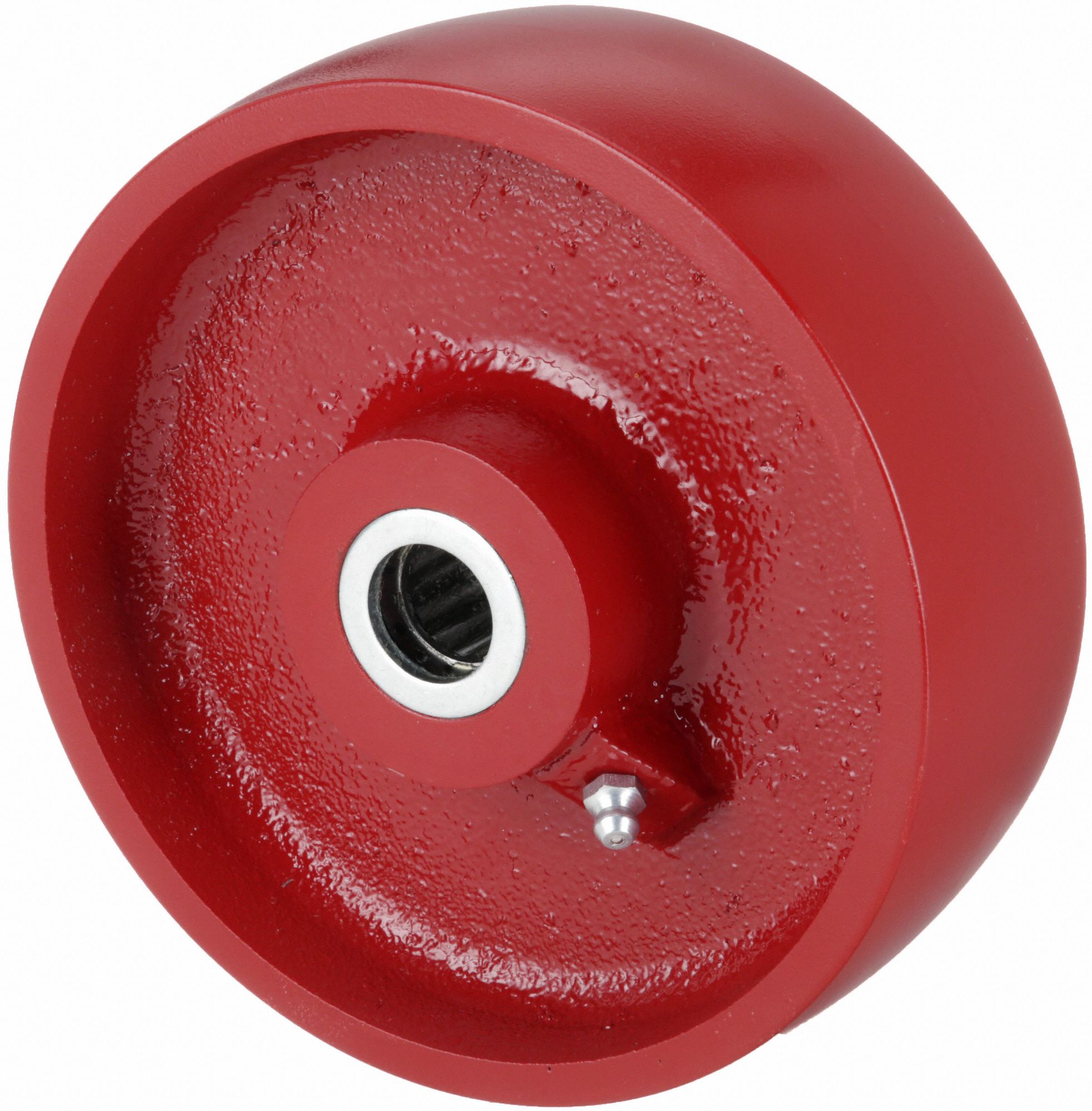 IRON TREAD WHEEL, 6 IN WHEEL DIAMETER, 2 IN WHEEL W, 1,400 LB LOAD RATING, EXTRA HARD