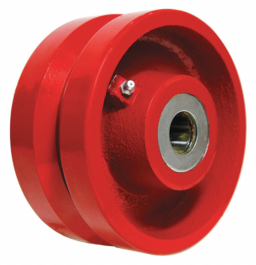 GRAINGER APPROVED VGroove Track Wheel, 6 in Wheel Dia., 2500 lb Load