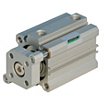 Double Acting Aluminum  Compact Air Cylinder, Threaded Mount image
