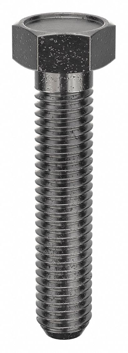 Coil Bolt: 1/2"-6, 2 1/2 in Lg, Steel, Grade 2, Plain, 10 PK