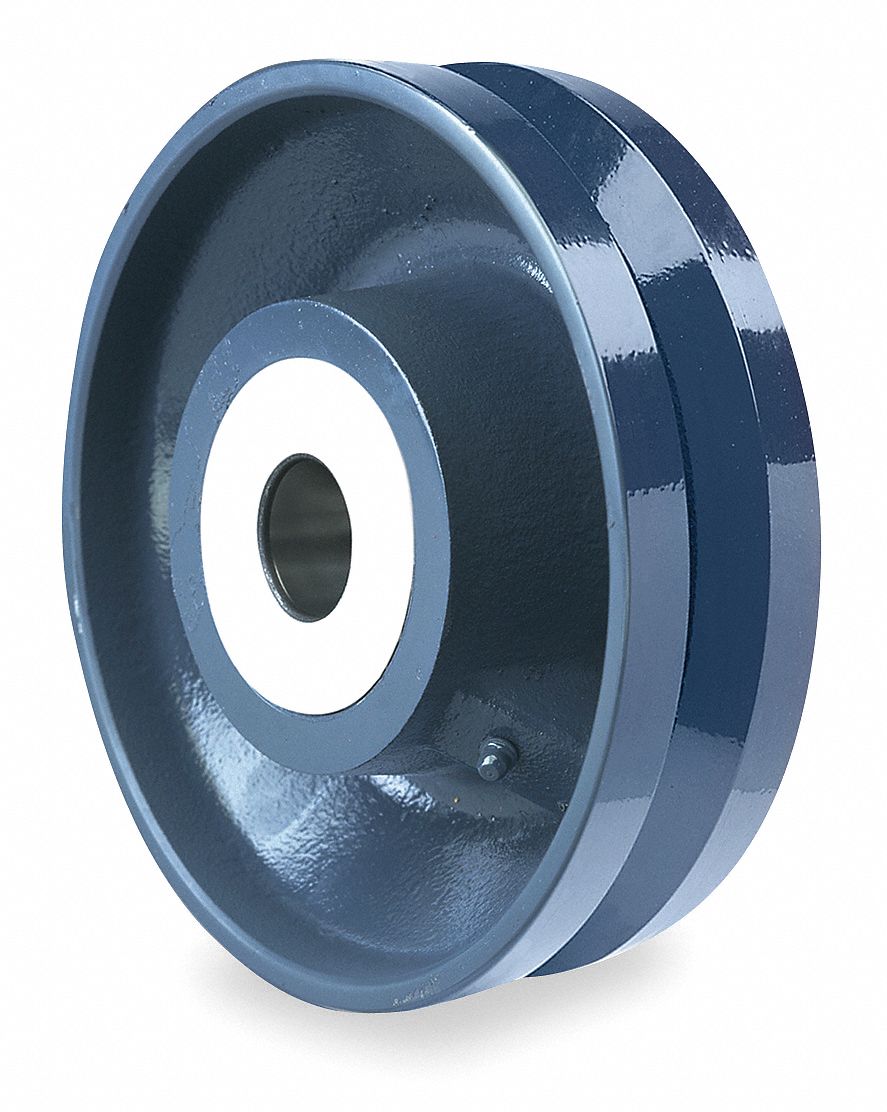 GRAINGER APPROVED VGroove Track Wheel, 8 in Wheel Dia., 15,000 lb Load Rating 5VK01W840FVT