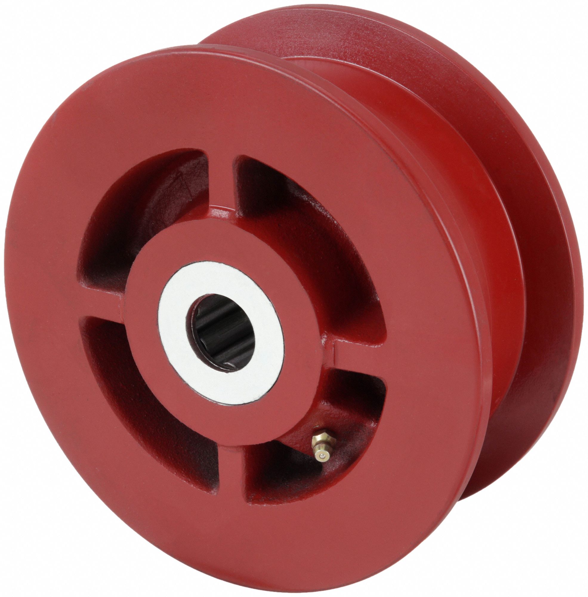 CASTER WHEEL,CAST IRN,6 IN.,2500LBS.,RED