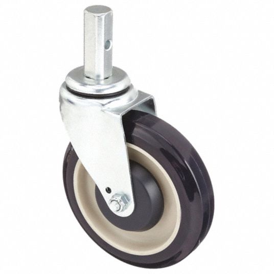 7/8 in Wheel Dia., 250 lb, Threaded Stem Caster for Appliances -  32J786