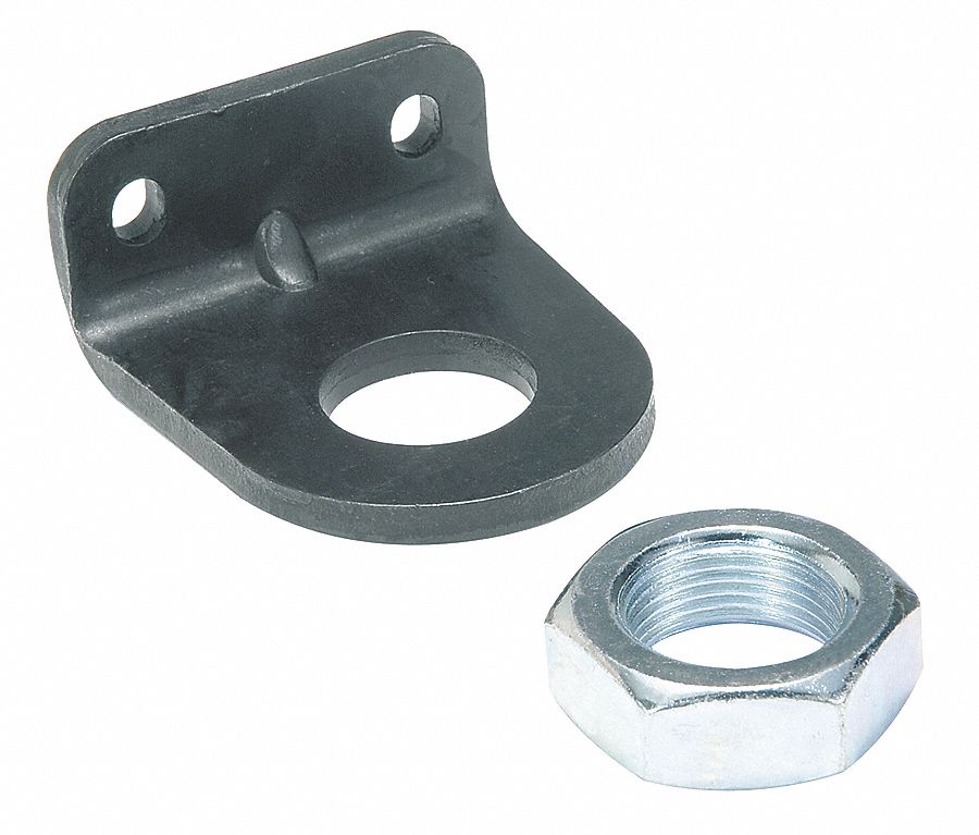 CYLINDER MOUNTING HARDWARE, FOOT MOUNT TYPE, FITS 1 1/2 IN/2 IN BORE DIAMETER, ALUMINUM, 5VNX4
