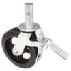 Total-Locking Bolt-In Stem Casters with Round Stems for Scaffolding